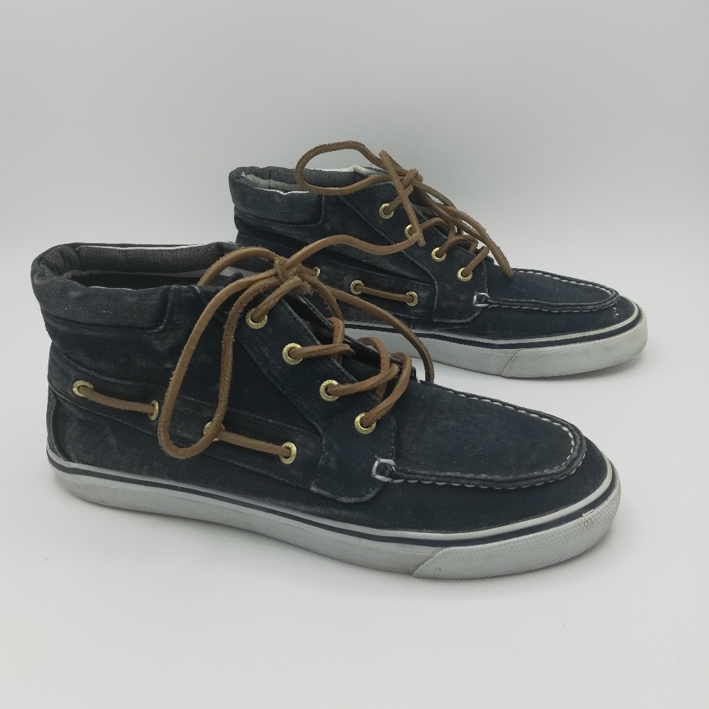 Sperry Top Sider Pier Crest Navy Denim Chukka Boot